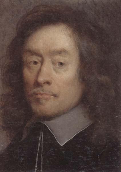 unknow artist Portrait of a man,hean and shoulders,wearing black with a white lace collar oil painting picture